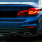 BMW 5 Series G30 Rear Valance Diffuser 2018-20 ABS Gloss Black