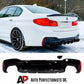 BMW 5 Series G30 Rear Valance Diffuser 2018-2024 ABS Gloss Black