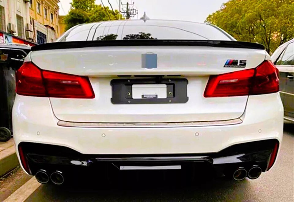 BMW 5 Series G30 Rear Valance Diffuser 2018-2024 ABS Gloss Black
