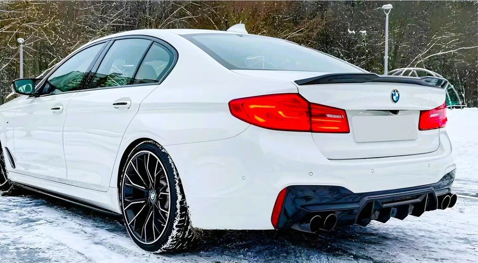 BMW 5 Series G30 Rear Valance Diffuser 2018-2024 ABS Gloss Black