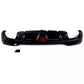 BMW 5 Series G30 Rear Valance Diffuser W/LED 18-20 ABS Gloss Black