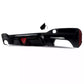BMW 5 Series G30 Rear Valance Diffuser W/LED 18-20 ABS Gloss Black