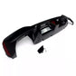 BMW 5 Series G30 Rear Valance Diffuser W/LED 18-20 ABS Gloss Black