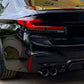BMW 5 Series G30 Rear Valance Diffuser W/LED 18-20 ABS Gloss Black