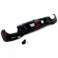 BMW 5 Series G30 Rear Valance Diffuser W/LED 18-20 ABS Gloss Black