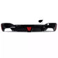 BMW 5 Series G30 Rear Valance Diffuser W/LED 18-20 ABS Gloss Black