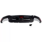 BMW 5 Series G30 Rear Valance Diffuser W/LED 18-20 ABS Gloss Black