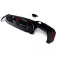 BMW 5 Series G30 Rear Valance Diffuser W/LED 18-20 ABS Gloss Black