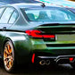 BMW 5 Series G30 Rear Valance Diffuser W/LED 18-20 ABS Gloss Black
