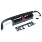 Mercedes C Class W205 AMG Line Rear Diffuser ABS Gloss Black 14-18
