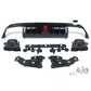 Mercedes C Class W205 AMG Line Rear Diffuser ABS Gloss Black 14-18