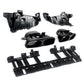Mercedes C Class W205 AMG Line Rear Diffuser ABS Gloss Black 14-18