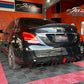 Mercedes C Class W205 AMG Line Rear Diffuser ABS Gloss Black 14-18