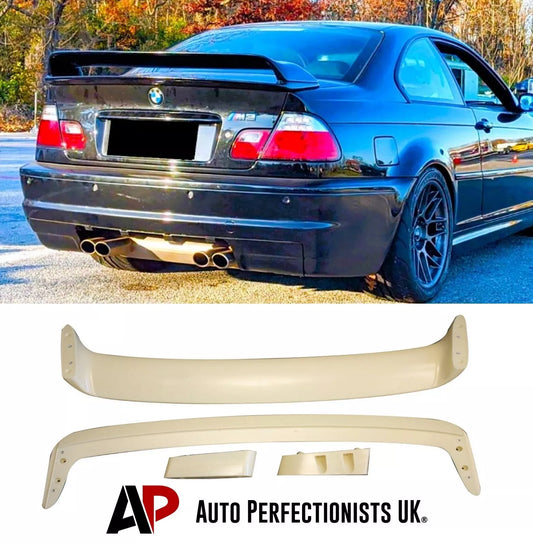 BMW 3 Series M3 E46 GT GTR Rear Boot Spoiler 1997-06 ABS Gloss Black