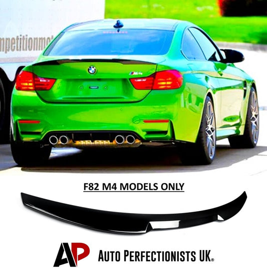 BMW M4 F82 F83 Rear M4 Style Boot Spoiler Wing 14-20 ABS Gloss Black