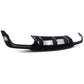 Mercedes C Class C63 AMG Rear Diffuser Valance 2011-15 ABS Gloss Black
