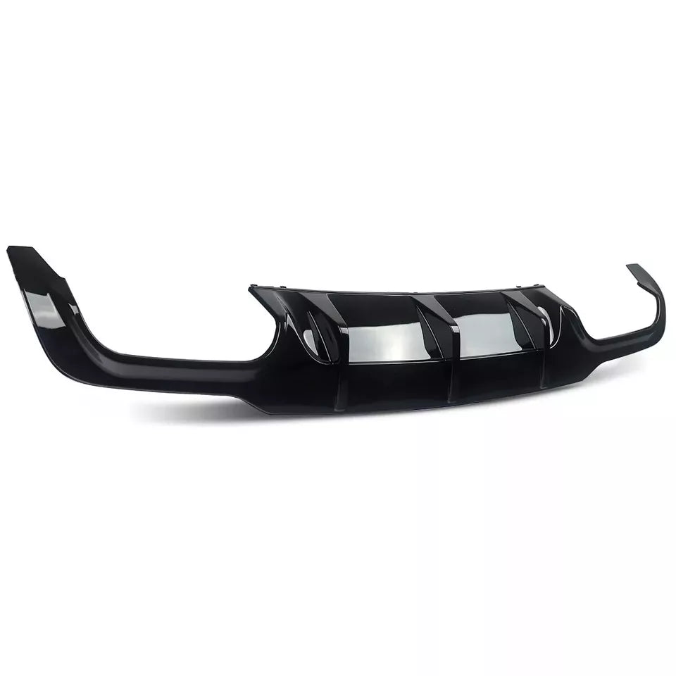 Mercedes C Class C63 AMG Rear Diffuser Valance 2011-15 ABS Gloss Black