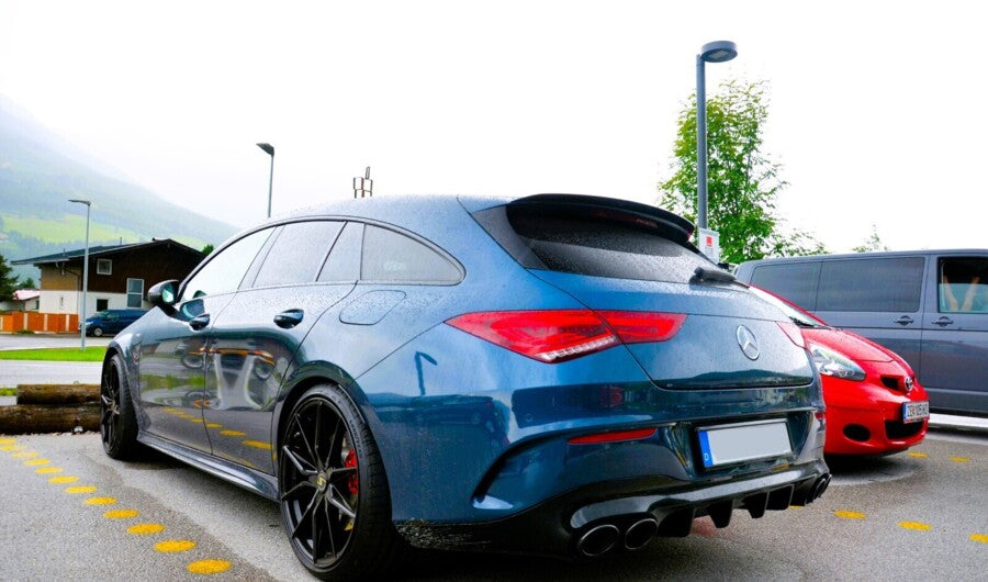 Mercedes CLA X118 Rear Roof Spoiler Wing 2019-2024 ABS Gloss Black