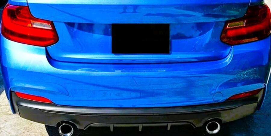 BMW 2 Series F22 F23 Rear Diffuser Valance 13-21 ABS Carbon Fibre