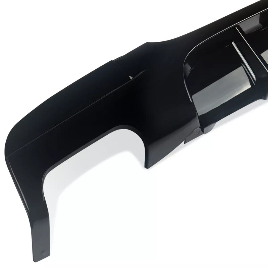 BMW 3 Series E90 E91 Rear Valance Diffuser 04-13 W/LED ABS Gloss Black