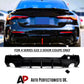 BMW 4 Series G22 G23 Rear Diffuser Valance W/LED ABS Gloss Black