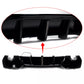BMW 4 Series G22 G23 Rear Diffuser Valance W/LED ABS Gloss Black