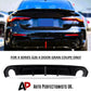 BMW 4 Series G26 Gran Coupe Rear Diffuser 20-24 W/LED ABS Gloss Black