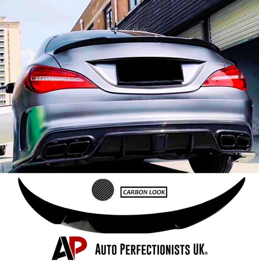 Mercedes CLA W117 C117 Rear Boot Spoiler Wing ABS Carbon Fibre