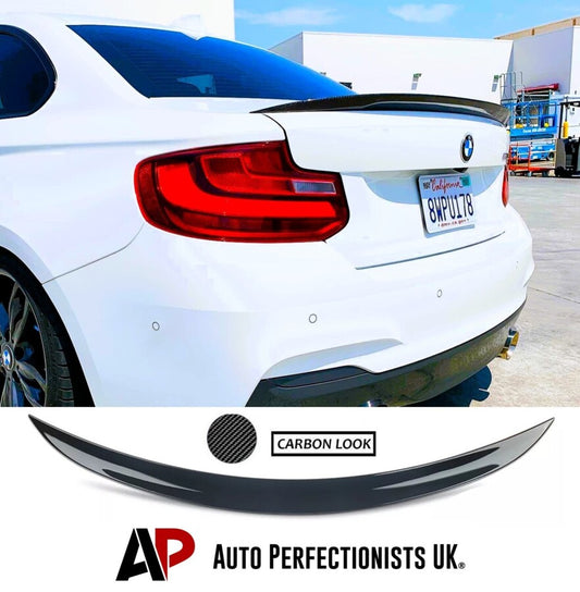 BMW 2 Series F22 Rear Boot Spoiler P Style Wing 13-21 ABS Carbon Fibre