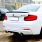 BMW 2 Series F22 Rear Boot Spoiler P Style Wing 13-21 ABS Carbon Fibre