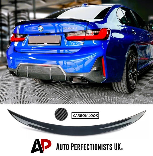 BMW 3 Series G20 Rear Boot Spoiler Wing 18-2024 ABS Carbon Fibre
