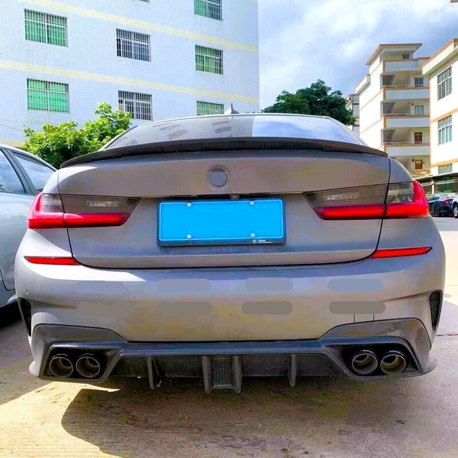 BMW 3 Series G20 Rear Boot Spoiler Wing 18-2024 ABS Carbon Fibre