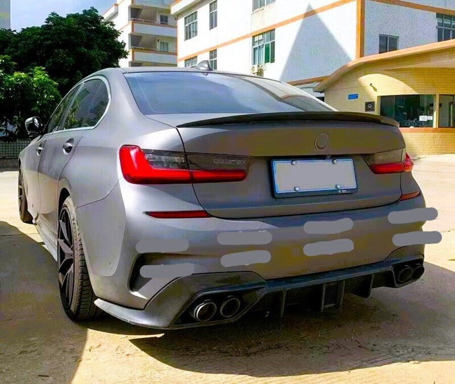 BMW 3 Series G20 Rear Boot Spoiler Wing 18-2024 ABS Carbon Fibre
