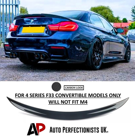 BMW 4 Series Convertible F33 Rear Boot Spoiler Wing ABS Carbon Fibre