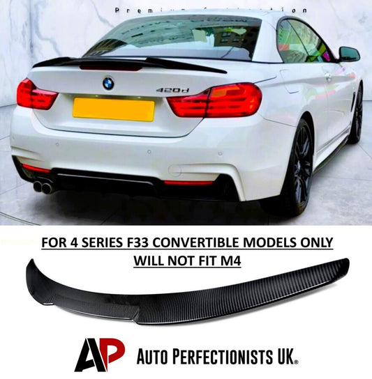 BMW 4 Series Convertible F33 Rear Boot Spoiler ABS Carbon Fibre