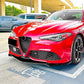 Alfa Romeo Giulia 952 Gloss Black Front Splitter Spoiler Lip 2015-24