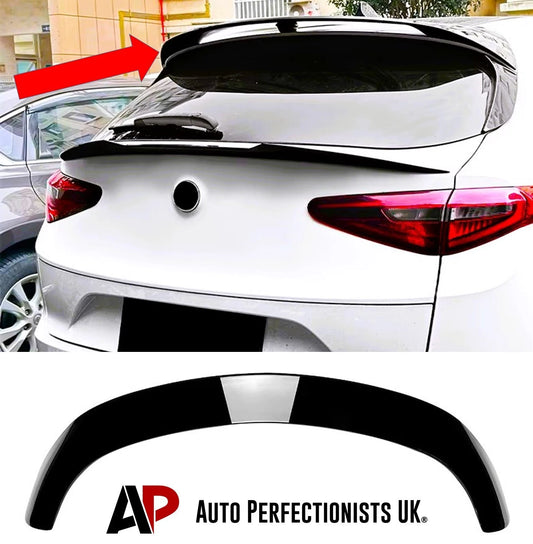 Alfa Romeo Stelvio Gloss Black Rear Roof Spoiler Lip 2017- 24