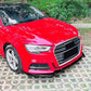 Audi A3 S3 S Line 8V Gloss Black Front Splitter Spoiler Lip 2017-20