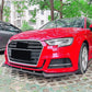 Audi A3 S3 S Line 8V Gloss Black Front Splitter Spoiler Lip 2017-20