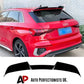 Audi A3 S3 RS3 8Y Gloss Black Rear Roof Spoiler Lip Splitter 2020- 24