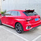 Audi A3 S3 RS3 8Y Gloss Black Rear Roof Spoiler Lip Splitter 2020- 24