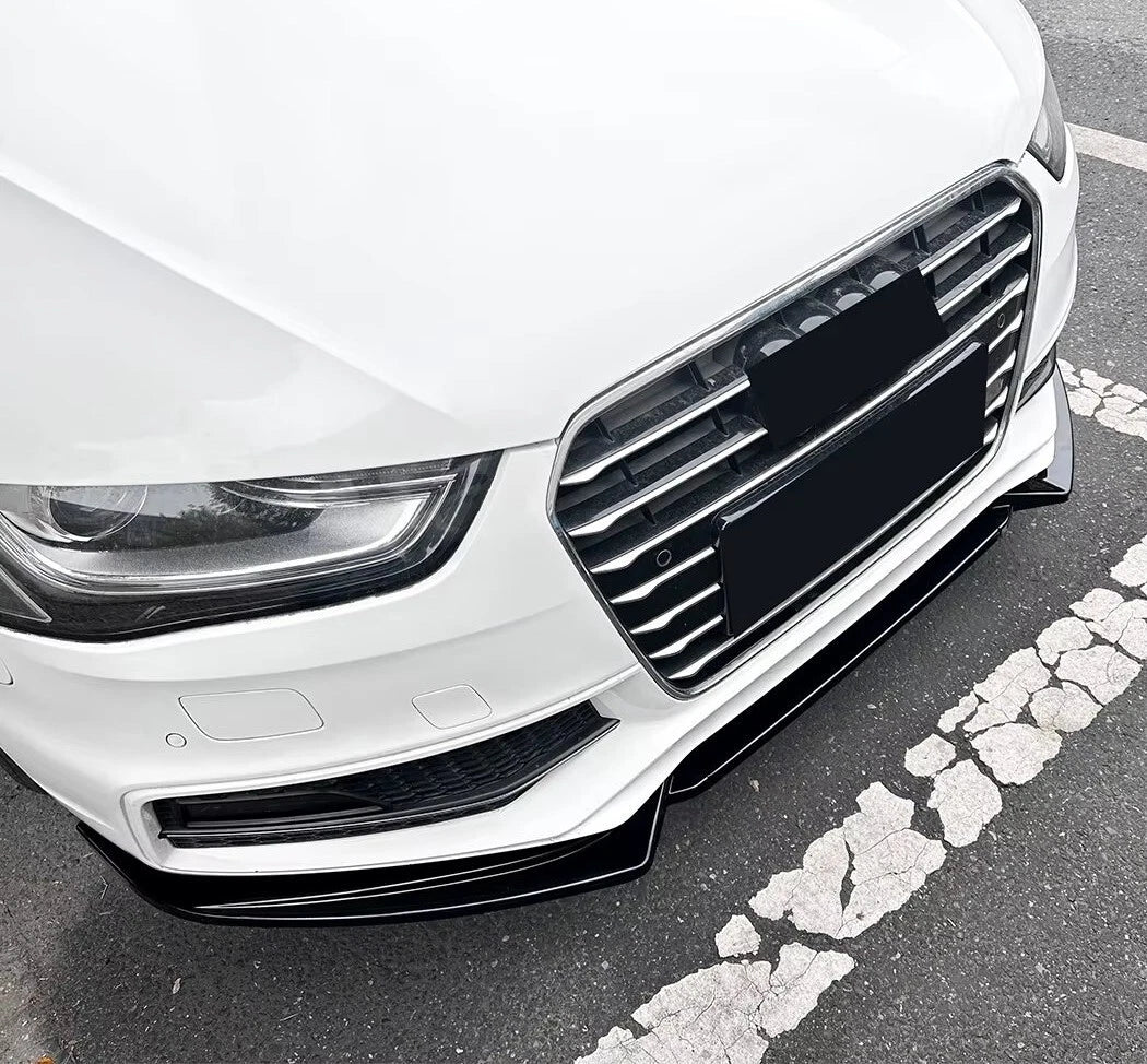 Audi A4 S4 S Line B8.5 Gloss Black Front Splitter Spoiler Lip 13-16