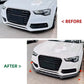 Audi A5 S5 S Line B8.5 FACELIFT Gloss Black Front Splitter 2011-2016