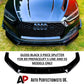 Audi A5 S5 S Line B9 Gloss Black Front Splitter Spoiler Lip 2016-2021