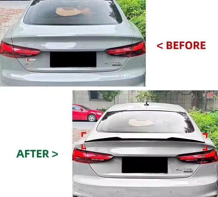 Audi A5 S5 RS5 B9 Sportback Gloss Black Rear M4 Style Spoiler 17- 24