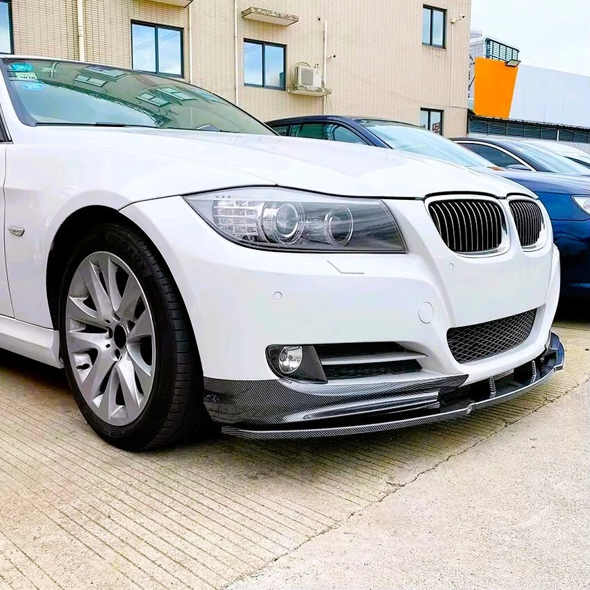 BMW 3 Series NON M Sport E90 E91 LCI Gloss Black Front Splitter 08-12