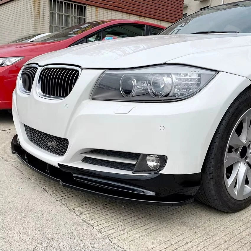 BMW 3 Series NON M Sport E90 E91 LCI Gloss Black Front Splitter 08-12
