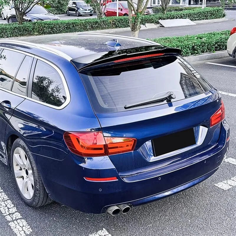 BMW 5 Series F11 Touring Estate Gloss Black Rear Roof Spoiler Lip