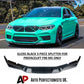 BMW M5 F90 PRE-LCI Gloss Black Front Splitter Spoiler Lip 2017-20