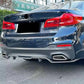 BMW 5 Series G30 M Sport Gloss Black Rear Valance Diffuser 2018-2020